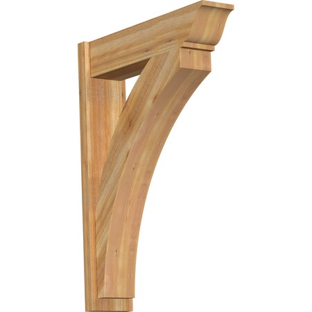 Ekena Millwork Thorton Rough Sawn Traditional Outlooker, Western Red Cedar, 8"W x 32"D x 44"H OUT08X32X44THR01RWR